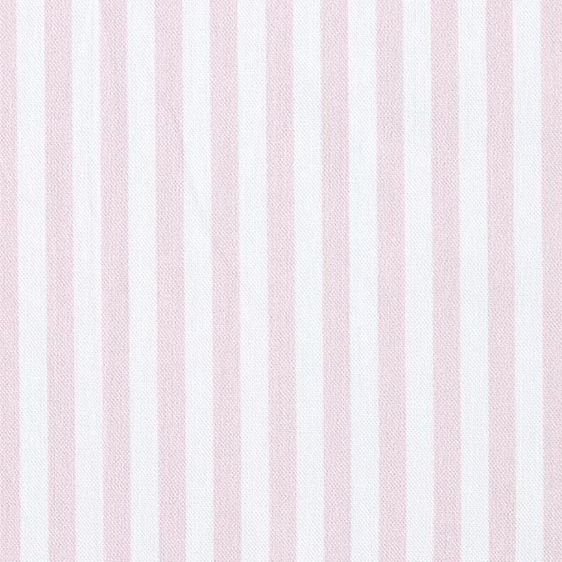 Decor Fabric Half Panama Vertical stripes – rosé/white,  image number 1