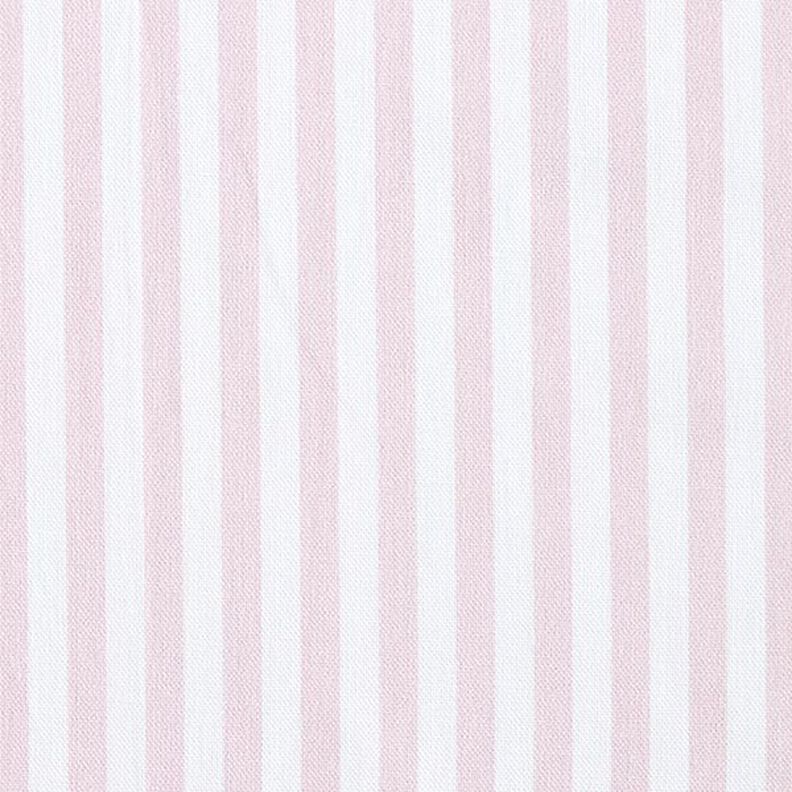 Decor Fabric Half Panama Vertical stripes – rosé/white,  image number 1
