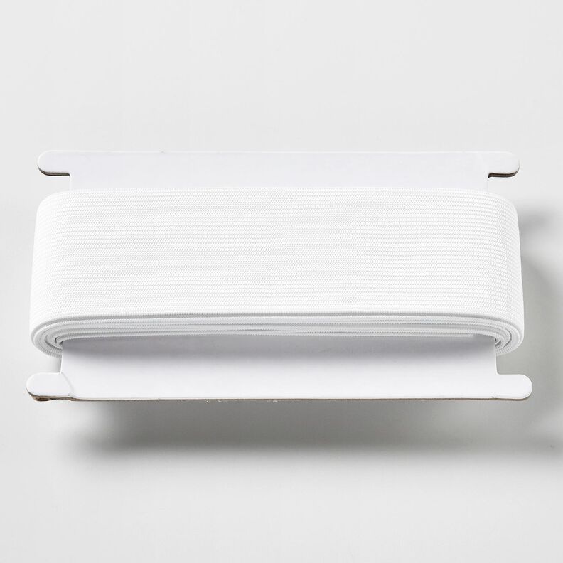 Smooth elastic tape [3 m | 50 mm] – white,  image number 1