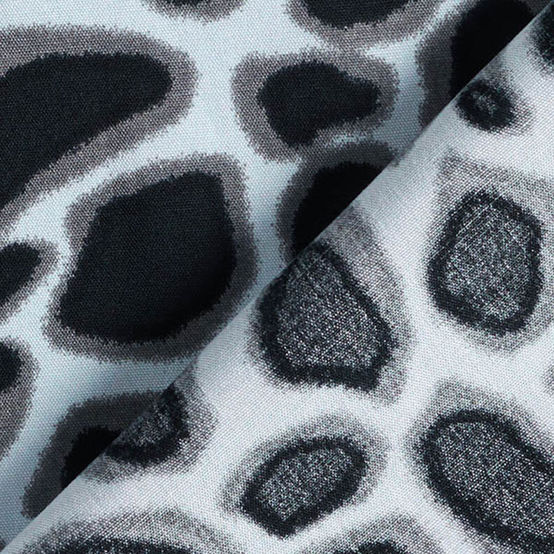 Leopard Print Viscose – light blue/black,  image number 4