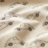 Decorative half Panama fabric VW Beetle Mini – natural/black,  thumbnail number 2