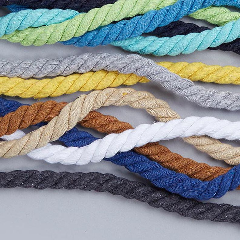 Cotton cord [Ø 14 mm] 15 - navy blue,  image number 3