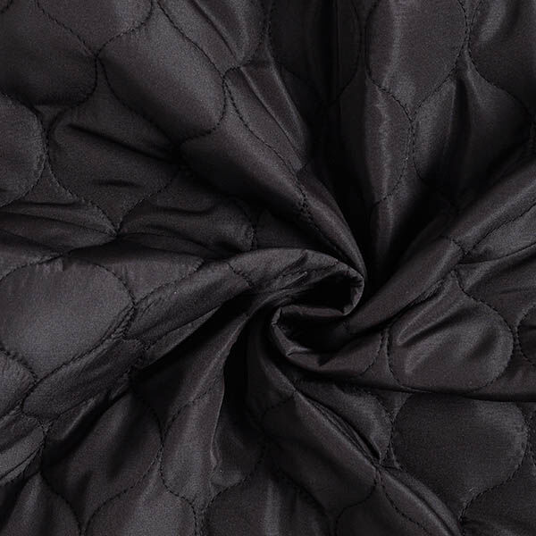 Quilted Fabric Circle Print – black,  image number 3