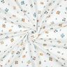 Double Gauze/Muslin Little flowers | Poppy Fabrics – ivory/peach orange,  thumbnail number 3
