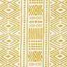 Canvas Decor Fabric Ethnic – mustard/white,  thumbnail number 1