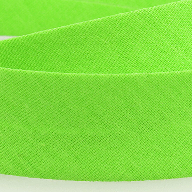 Bias binding Polycotton [20 mm] – neon green,  image number 2