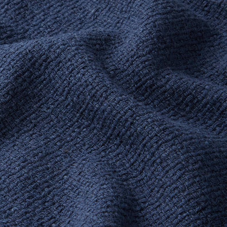 Costume fabric coarsely woven – navy blue,  image number 2