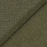 Linen fabric ramie mix stonewashed, heavy quality – dark olive,  thumbnail number 3