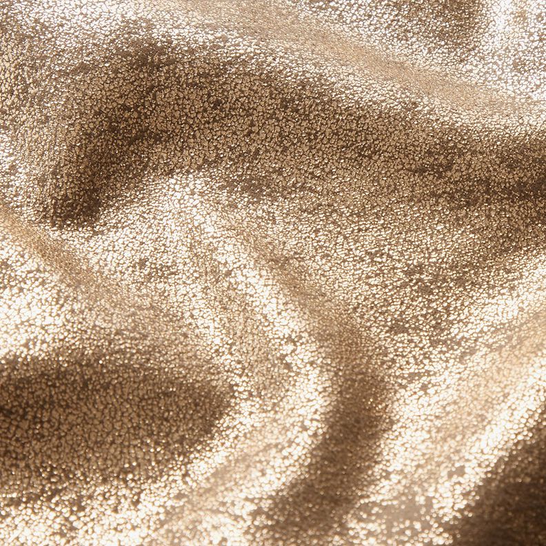 Metallic stretch velour – bronze,  image number 3