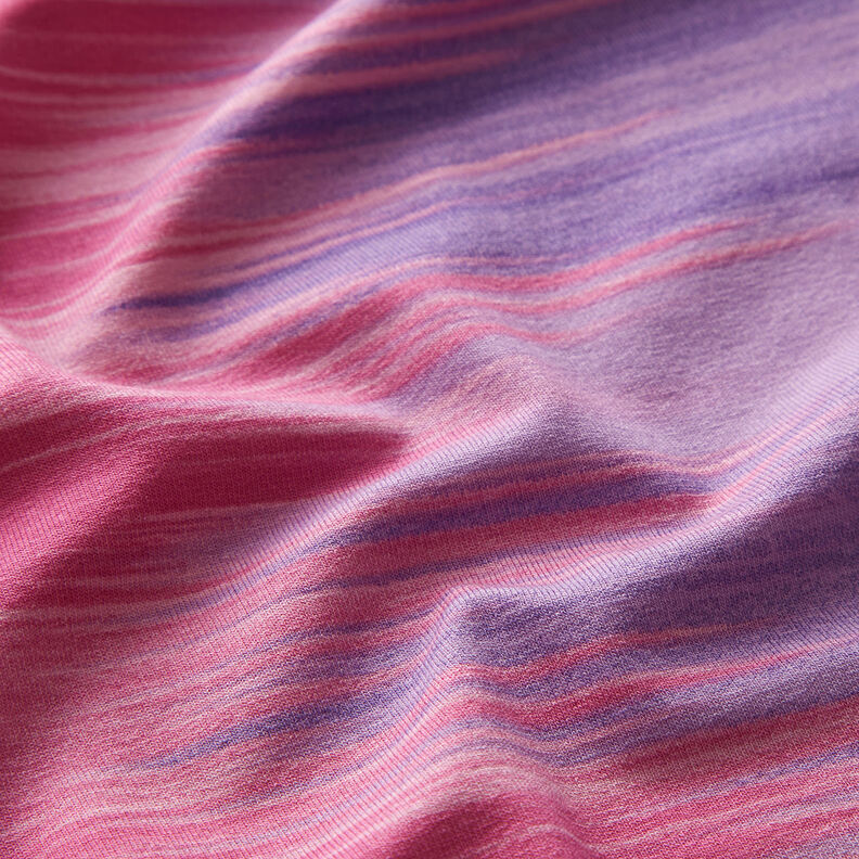 Viscose Jersey Colour gradient vertical stripes – aubergine/mauve,  image number 3