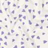 French Terry hearts | Poppy Fabrics – ivory/mauve,  thumbnail number 2