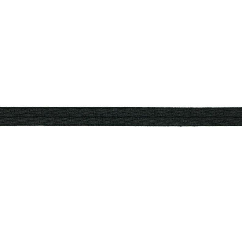 Elasticated Edging  shiny [15 mm] – black,  image number 1