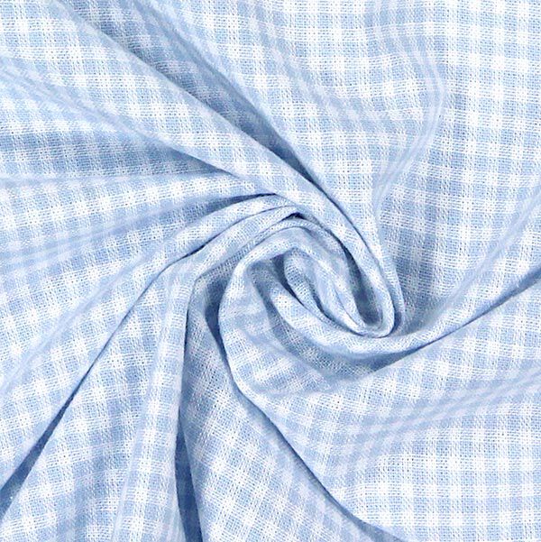 Cotton Vichy - 0,2 cm – light blue,  image number 2