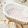 Cotton fabric Percale Woodland animals – white/light brown,  thumbnail number 6
