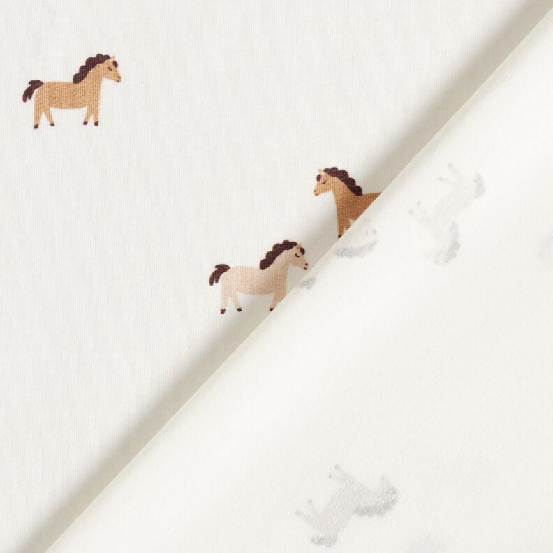 Cotton Jersey Little pony – offwhite,  image number 4