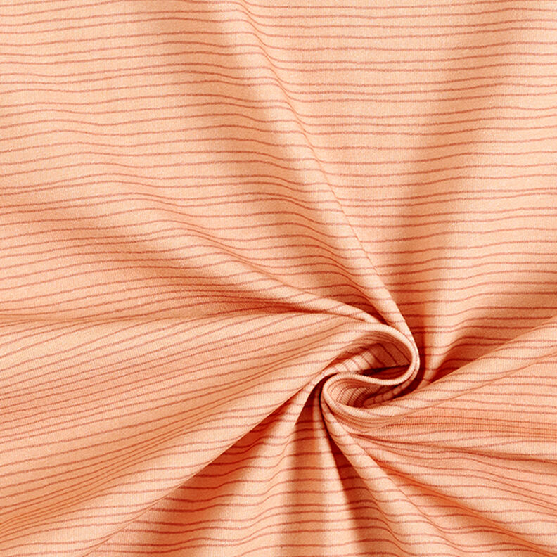 Narrow Stripes Cotton Jersey – salmon, image number 3