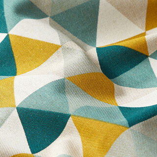 Half Panama Decor Fabric Triangles – green, 