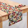 Decor Fabric Tapestry Fabric retro shapes – light beige/carmine,  thumbnail number 7