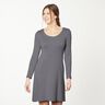 Medium Cotton Jersey Plain – blue-black,  thumbnail number 6
