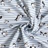 Cotton Jersey Puffins and stripes Digital Print – white/dove blue,  thumbnail number 3