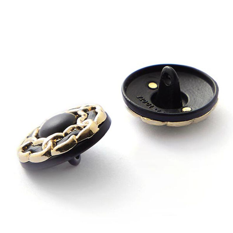 Shank Button – black/gold,  image number 2
