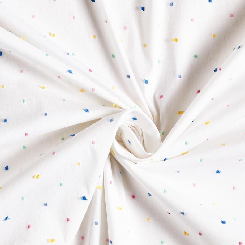 Poplin colourful confetti – white, image number 3