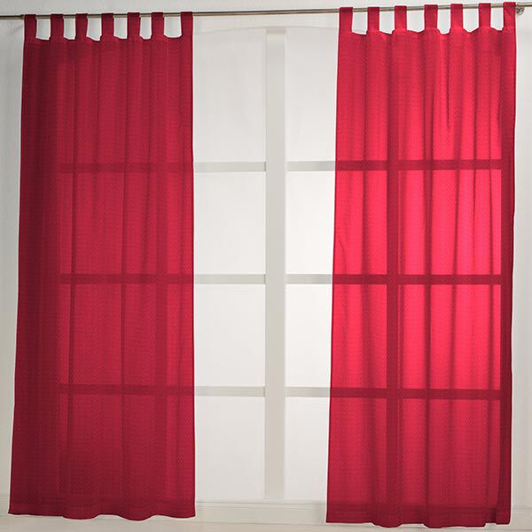 Curtain fabric Voile Ibiza 295 cm – carmine,  image number 6