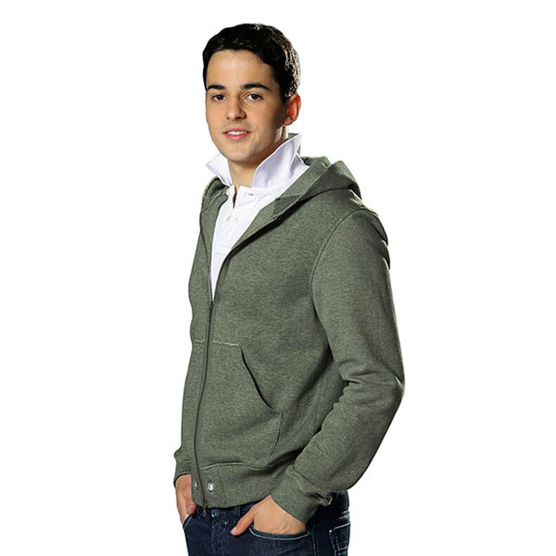 Brushed Sweatshirt Fabric Premium – dark pine,  image number 4