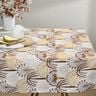 Decor Fabric Cotton Twill abstract palm fans – curry yellow/ivory,  thumbnail number 7