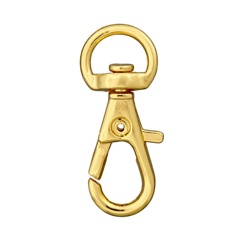 Carabiner Hook – gold metallic,  image number 1