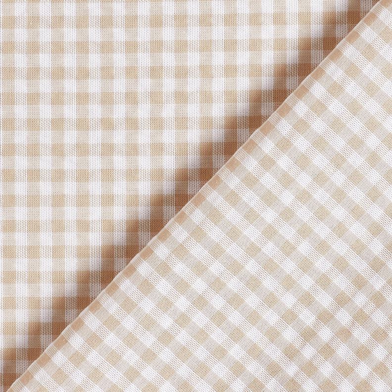 <h2>Small Check Seersucker, Beige &ndash; Anemone/White &ndash; Characteristic Structure and Fine Check,  image number 4