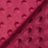 Cosy Fleece Embossed Dots – burgundy,  thumbnail number 4