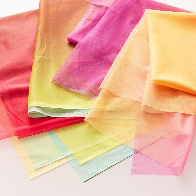 Soft Mesh Rainbow Ombre – aqua blue/intense pink, image number 7