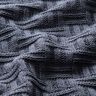 Knit Fabric broken ribbed pattern – blue grey,  thumbnail number 2