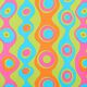 psychedelic carnival fabric – apple green,  thumbnail number 1
