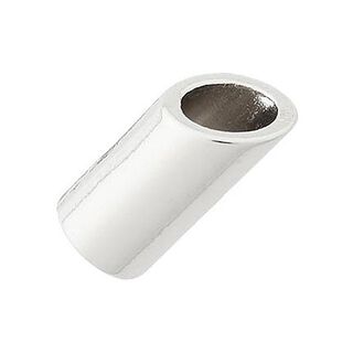 Cord End [ Ø 5 mm ] – silver metallic, 