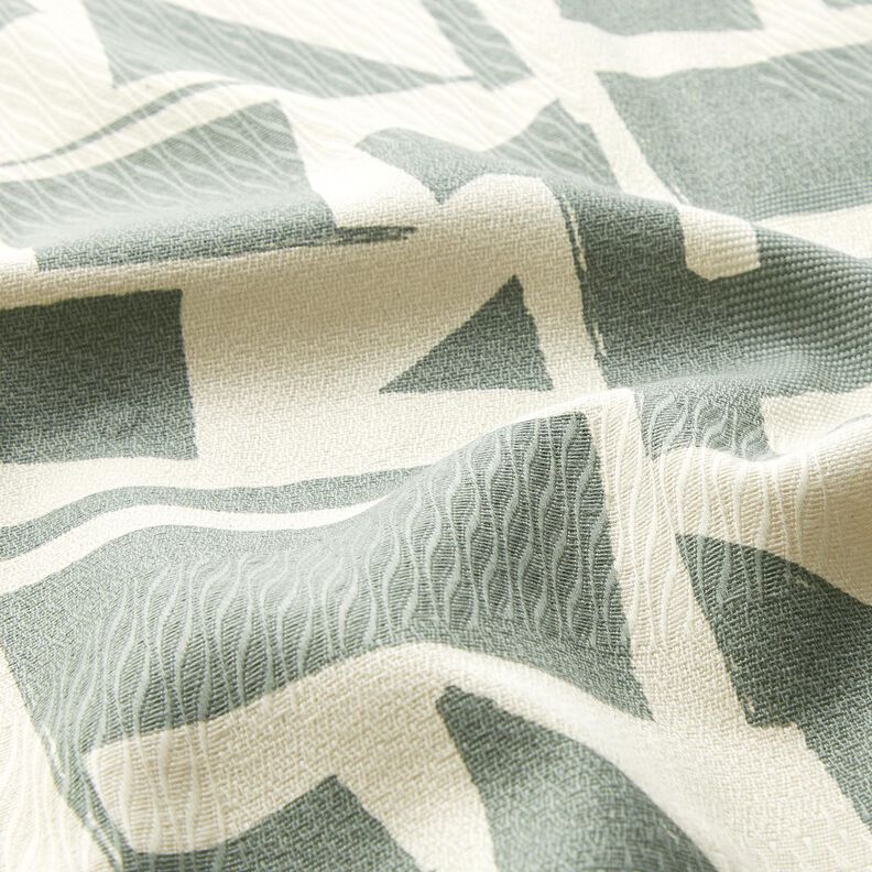 Decor Fabric Jacquard abstract, textured – reed/offwhite,  image number 2