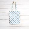 Decor Fabric Cotton Twill elegant diamonds – white/blue,  thumbnail number 7