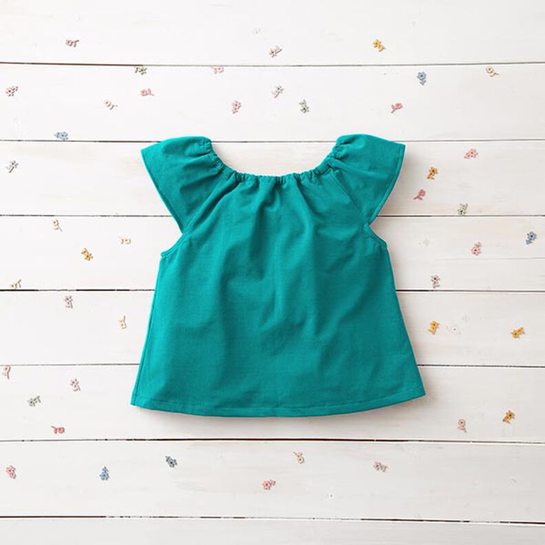 Medium Cotton Jersey Plain – emerald green, image number 7