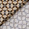 Cotton Cretonne flower tiles – black/light taupe,  thumbnail number 4