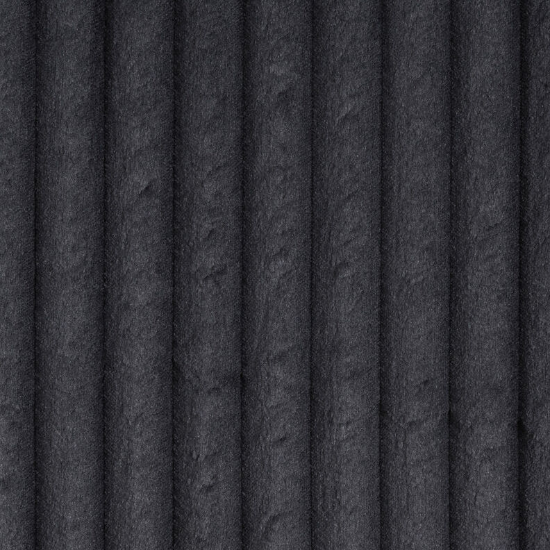Upholstery Fabric Fur stripes – black,  image number 1