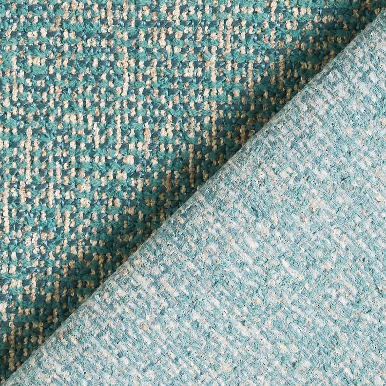 Upholstery Fabric Colourful Weave – light petrol/light taupe,  image number 3