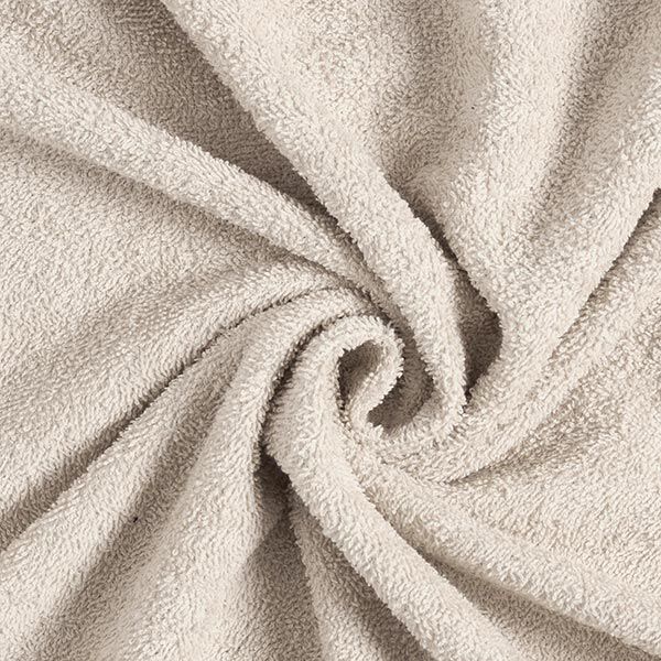 Towelling Fabric – light beige,  image number 1