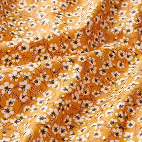 Coated Cotton Blossom – curry yellow/white, 