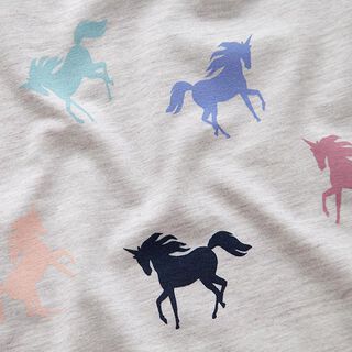 Cotton Jersey Unicorns – natural, 