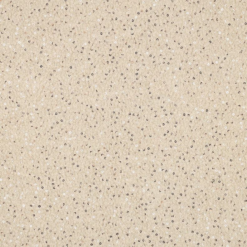 Knit Bouclé Sequins Plain | Poppy Fabrics – cashew, image number 1