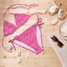Swimsuit fabric mini polka dots – intense pink/white,  thumbnail number 6