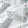 Cotton Poplin Animals in the Flower Circle Digital Print – silver grey/white,  thumbnail number 2