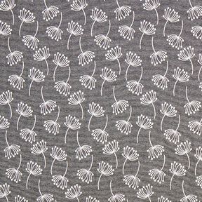 Dandelions Jacquard Furnishing Fabric – grey, 