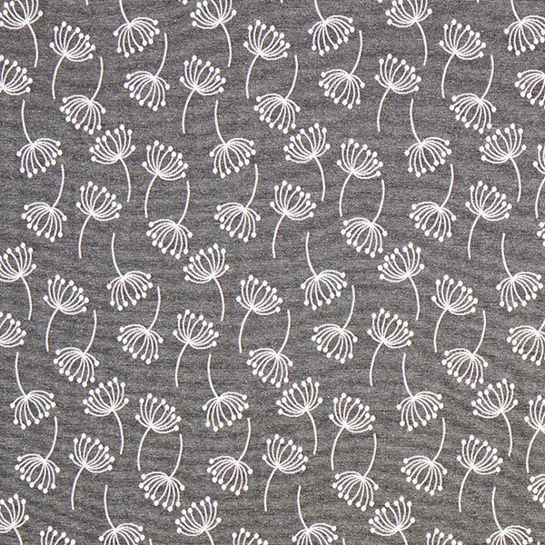 Dandelions Jacquard Furnishing Fabric – grey,  image number 1